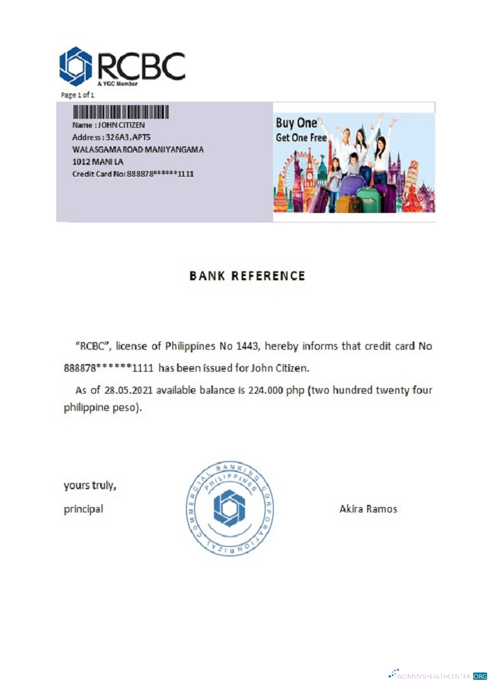 Download Philippines RCBC reference Photoshop template